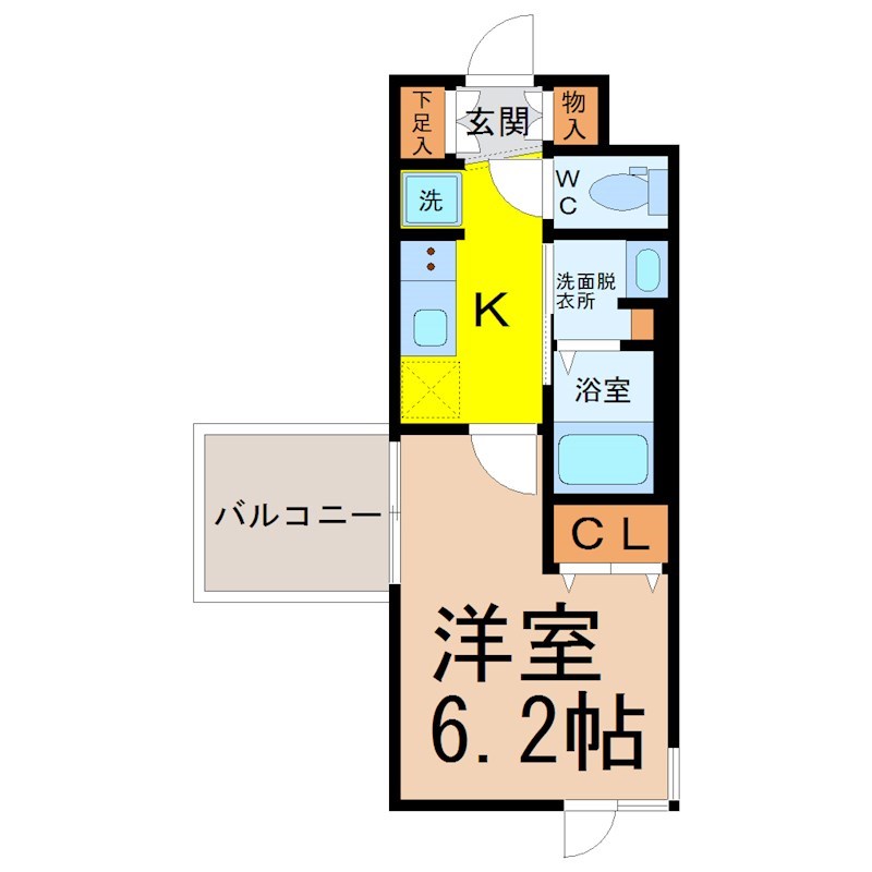 エステムコート名古屋栄プレシャスの間取り