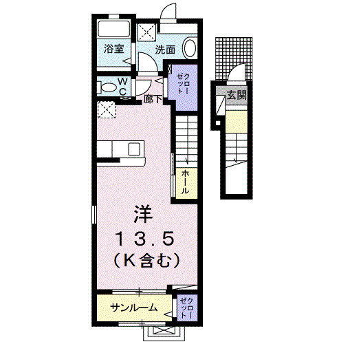 アザレアＥａｓｔの間取り