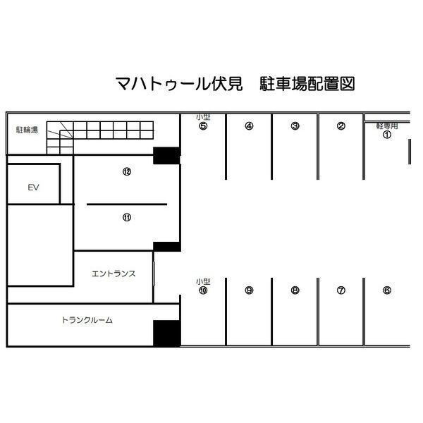 【札幌市中央区南十五条西のマンションの駐車場】