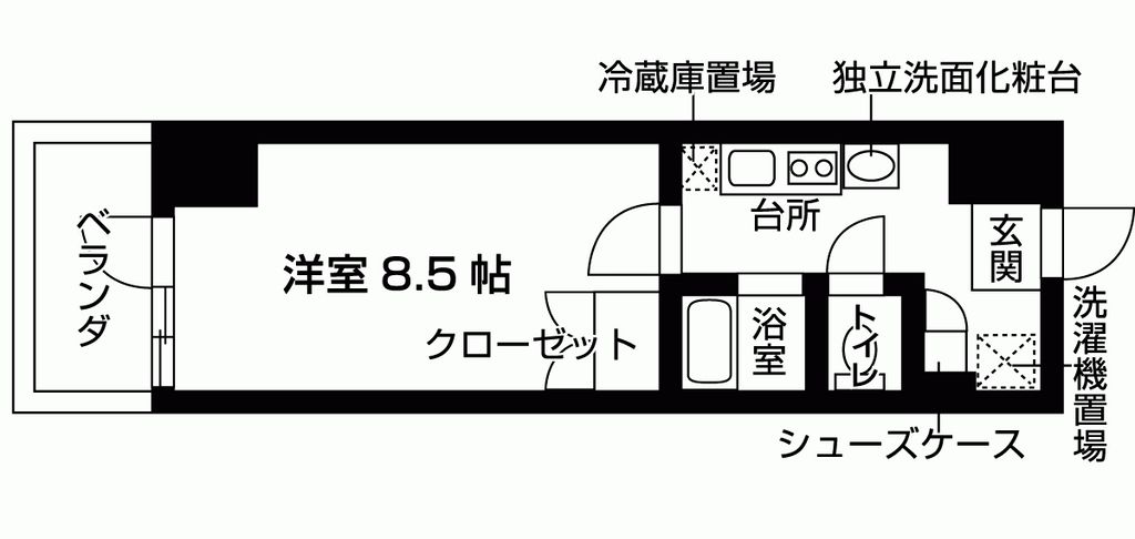 アクトフォルム玉川学園の間取り