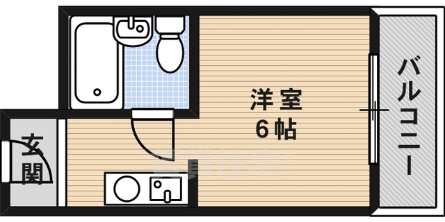 神戸市灘区上河原通のマンションの間取り