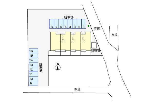 【アークラムの駐車場】