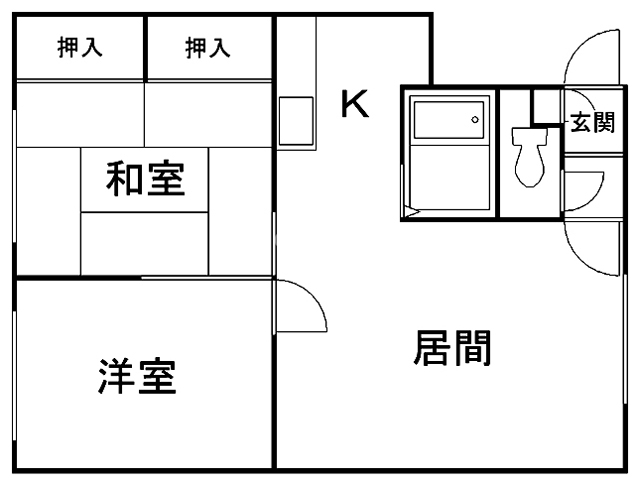 ハイツ林の間取り