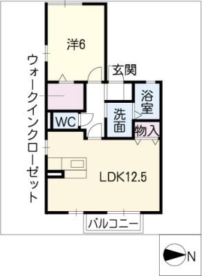 上ノ山メゾン井筒の間取り