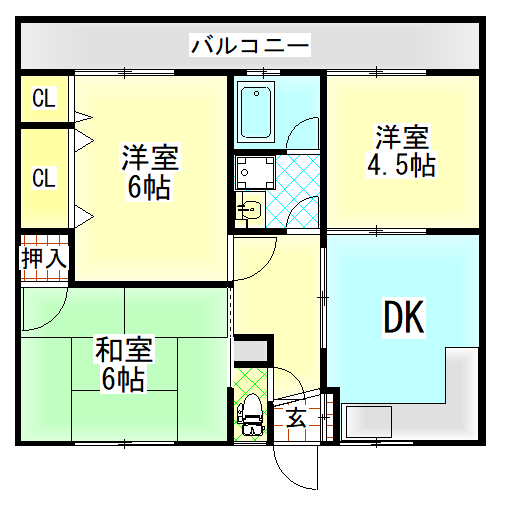 コーポシノハラの間取り