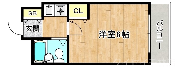 守口市文園町のマンションの間取り