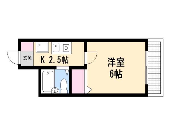 広島市西区草津浜町のマンションの間取り