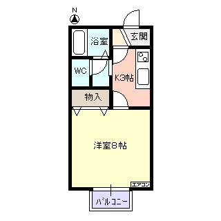 ブラン　ファサードC棟の間取り