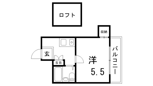 板宿第二マンションの間取り