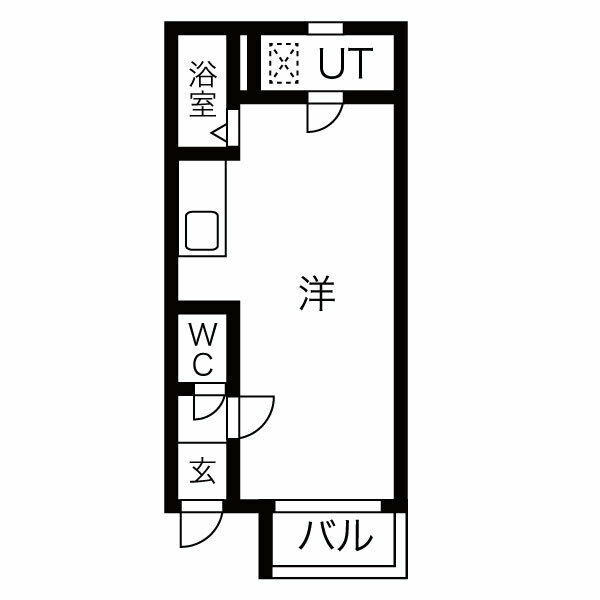 札幌市中央区南五条西のマンションの間取り