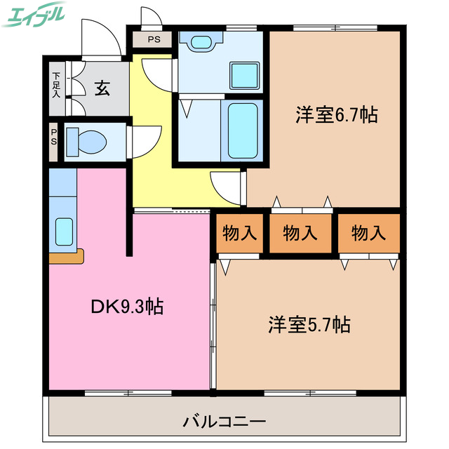 メルベーユの間取り