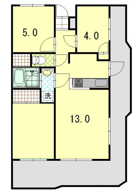 横浜市緑区霧が丘のマンションの間取り