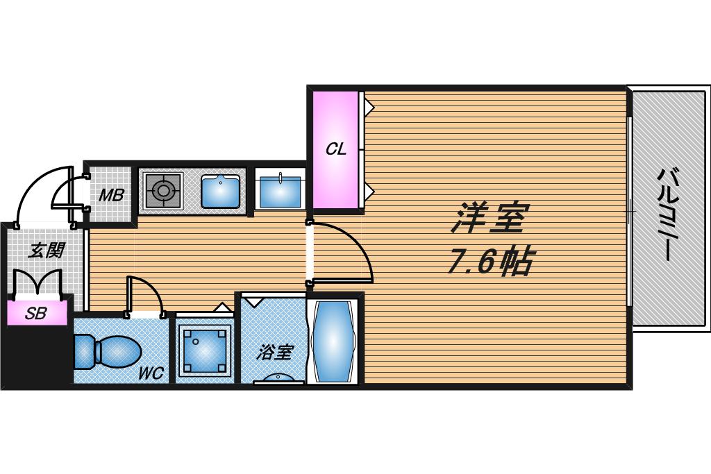 サムティ京都駅前の間取り