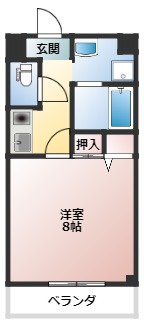 春日井市神領町のマンションの間取り