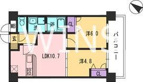 福岡市博多区豊のマンションの間取り