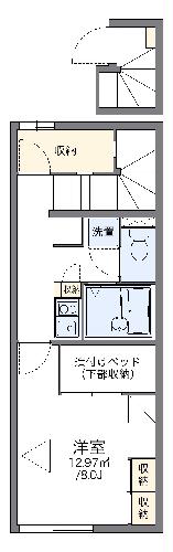 レオパレス新富山Ｂの間取り