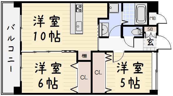 アクシオ足立の間取り