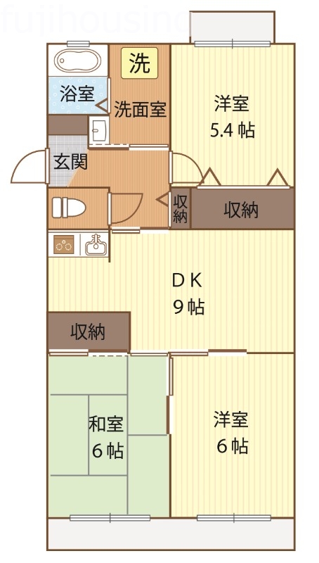 【ヴィヴァレ東岩槻の間取り】