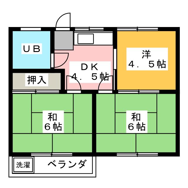 神村ハイツの間取り