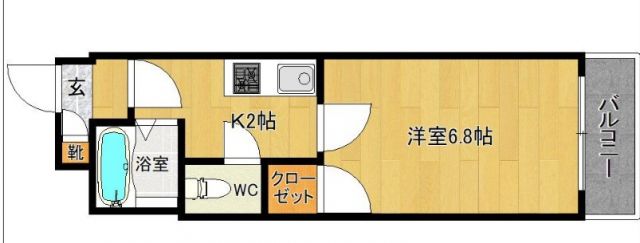 マンションキャッスルの間取り