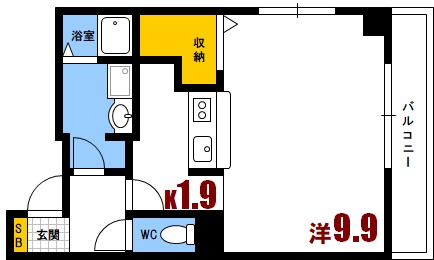 ヴィラオアシス19-4の間取り