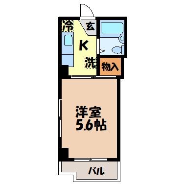 ハイツメディア（目覚町）の間取り