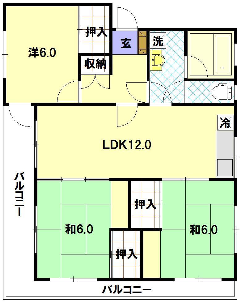 本多マンションの間取り