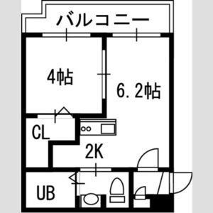 ＶＩＬＬＡＧＥ北大通壱番館の間取り
