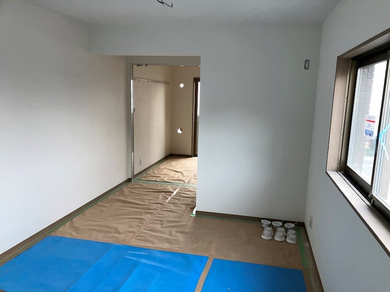 居室・リビング　※施工途中写真です。