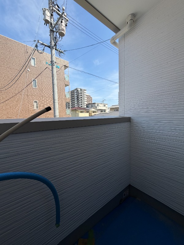 バルコニー　建築工事中です