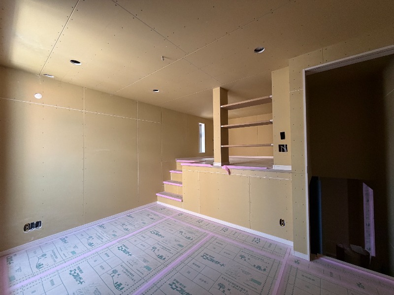 居室・リビング　建築工事中です