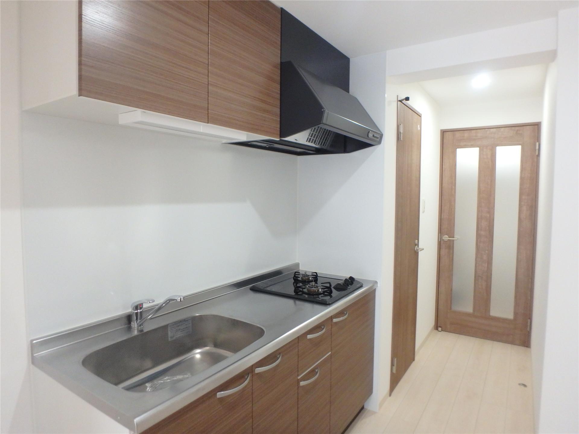 キッチン　２口コンロ付きのキッチンです