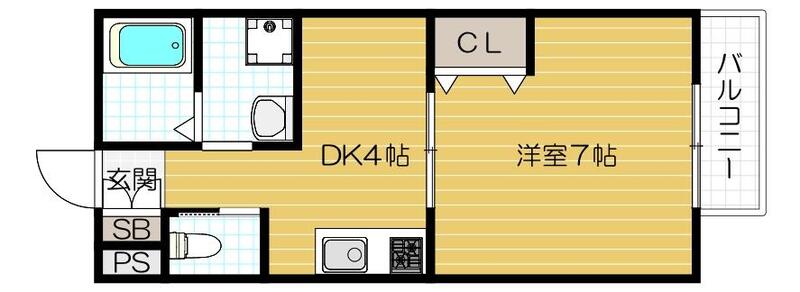 コムフィーの間取り写真
