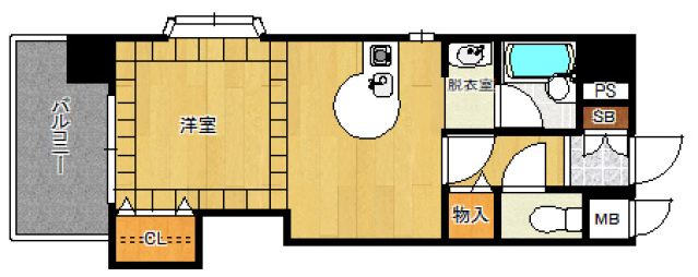FLEX21久留米一番街の間取り写真