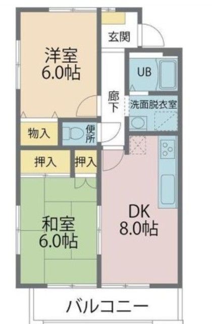 ポルシェ鶴ヶ島の間取り写真