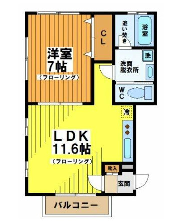 京王新線 幡ケ谷駅 徒歩7分 2階建 築18年の間取り写真