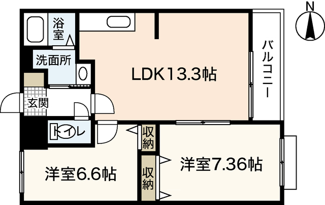 広島高速交通アストラムライン 長楽寺駅 徒歩4分 3階建 築22年の間取り写真