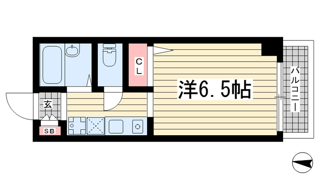 サンハウス本山の間取り写真