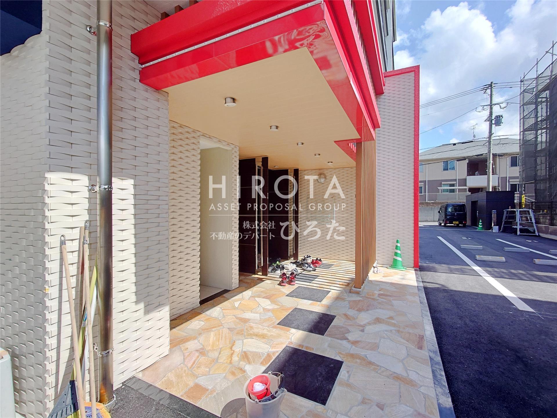 エントランス　工事中写真
