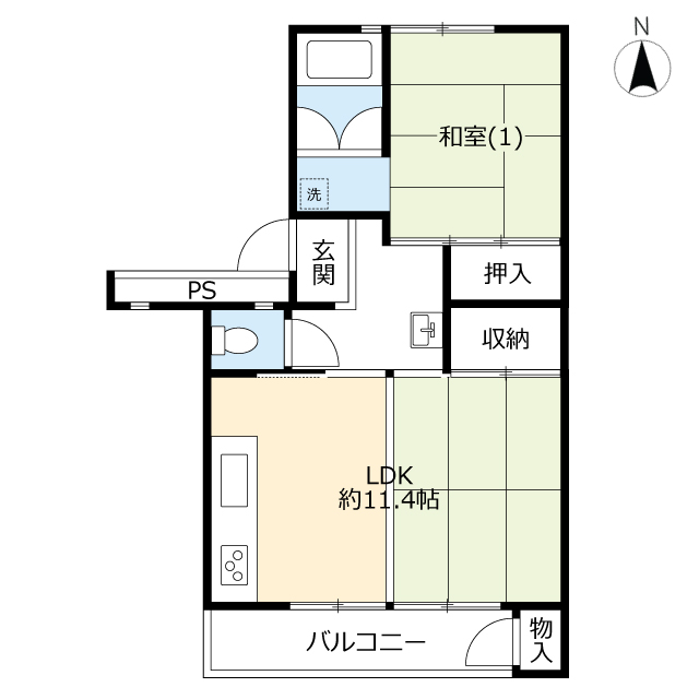 UR牧の原の間取り写真