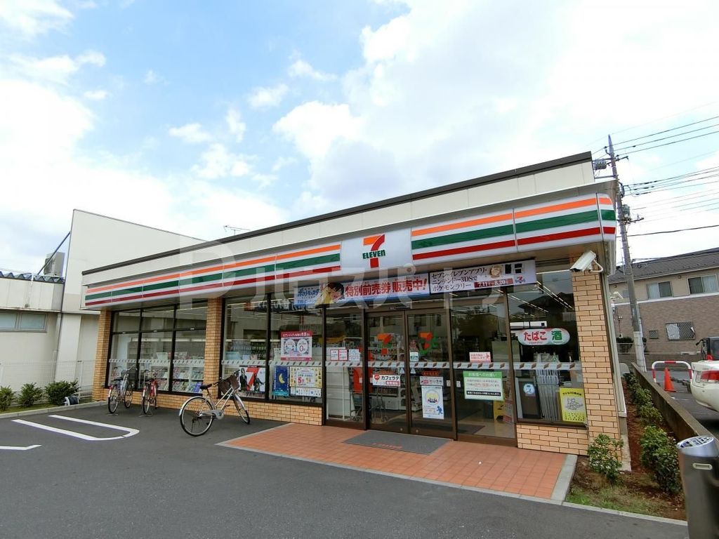 コンビニ　セブンイレブン越谷宮本店（コンビニ）まで100m