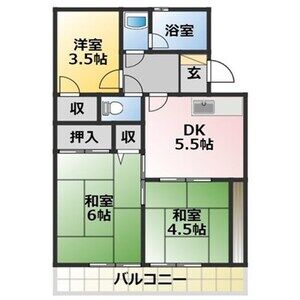 すみれハイツの間取り写真