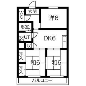 第2磯部コーポの間取り