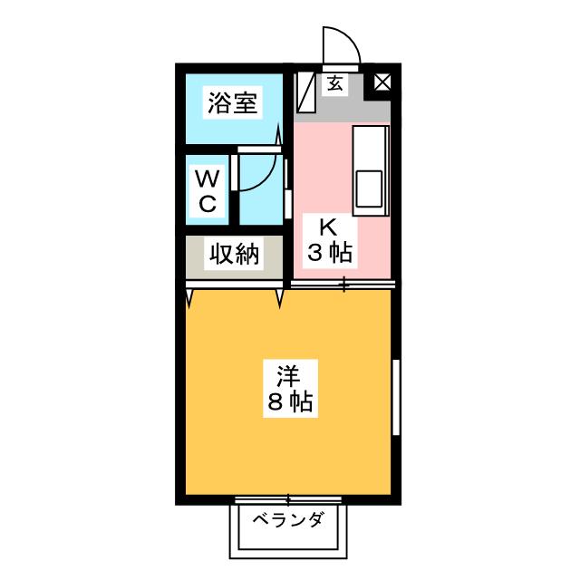 高光ハイツIIの間取り