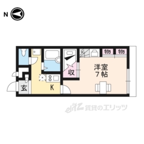 レオパレス嵯峨の間取り