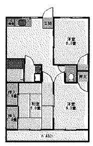 カネタカマンションの間取り