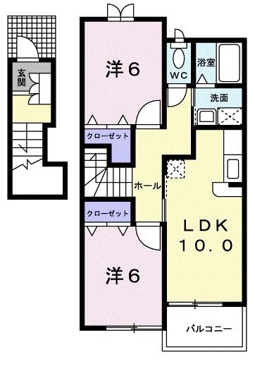 ブリッサ　ジツモンＡの間取り