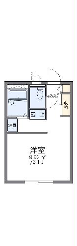 レオパレスルミエール藍の間取り