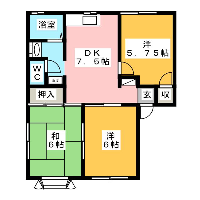 セレス鵠沼Ｂの間取り