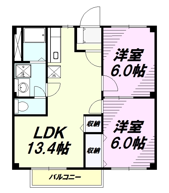 【ブライトハウス串田　Ａ棟の間取り】